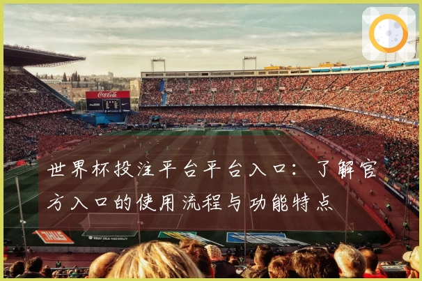 世界杯投注平台平台入口：了解官方入口的使用流程与功能特点